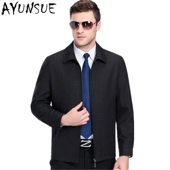 

AYUNSUE Casaco Masculino Dark Blue Mens Jackets And Coats Casual Spring Coat Outwear Mens Autumn Jacket Jaqueta Masculino FYY565