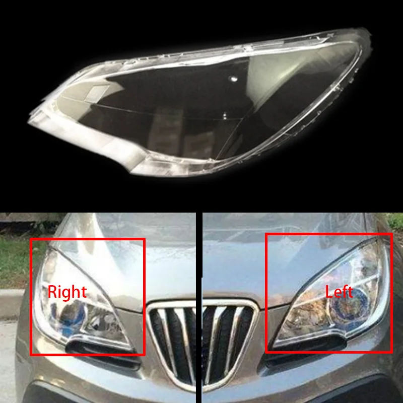 

Transparent Lampshade Lamp Shade Front Headlight Shell Lens Glass Headlamp Cover for BUICK ENCORE 13-15