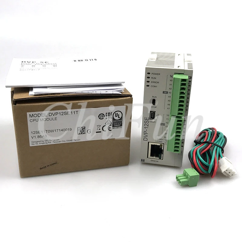Оригинальная промышленная плата управления Delta DVP12SE11R DVP12SE11T 8DI 4DO 3 COM (Mini