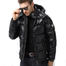 Nueva chaquetas de los hombres abajo chaqueta 90% pato abajo Parka invierno caliente para-30 grados chaquetas a prueba de viento 2062M1B
