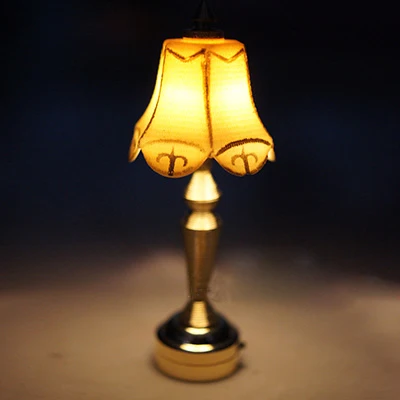 

A01-X018 children baby gift Toy 1:12 Dollhouse mini Furniture Miniature rement-Europe style lamp can light 1pcs