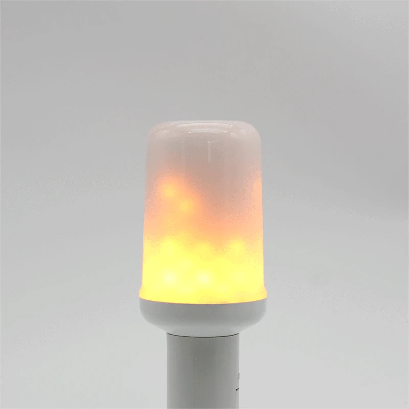 10pcs 3 Modes LED Flame Effect Light Bulbs 99 6W E26 E27 Fire Flickering Emulation Lamps For Hallowmas Festival Decorative In Tubes From
