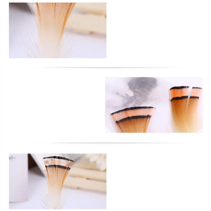 Attractive 50pcs Cambo Turkey Marabou Blood Feathers Fly Fishing Tying Material Lure Making/ Imitate Insect Hooks Pesca