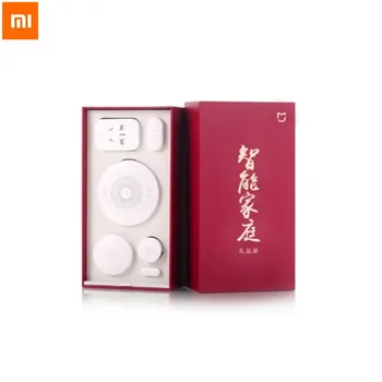 

Original Xiaomi Smart Home Kit Gateway Door Window Sensor Human Body Sensor Wireless Switch Zigbee Socket Sets Gift box