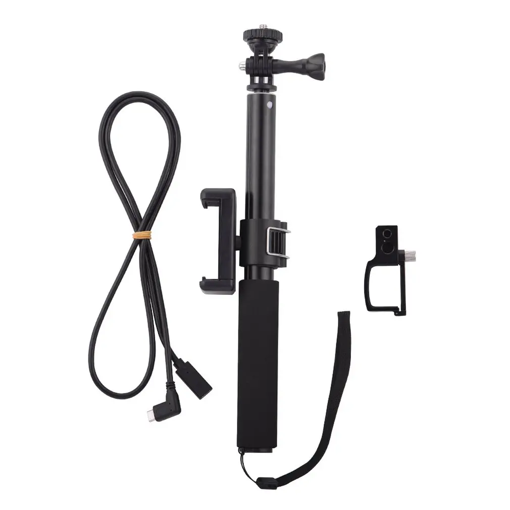 

3 in 1 Handheld Foldable Cell Phone Cable Selfie Stick for DJI OSMO Pocket Outdoor Camera Cell Phone Self-timer Extension Cable