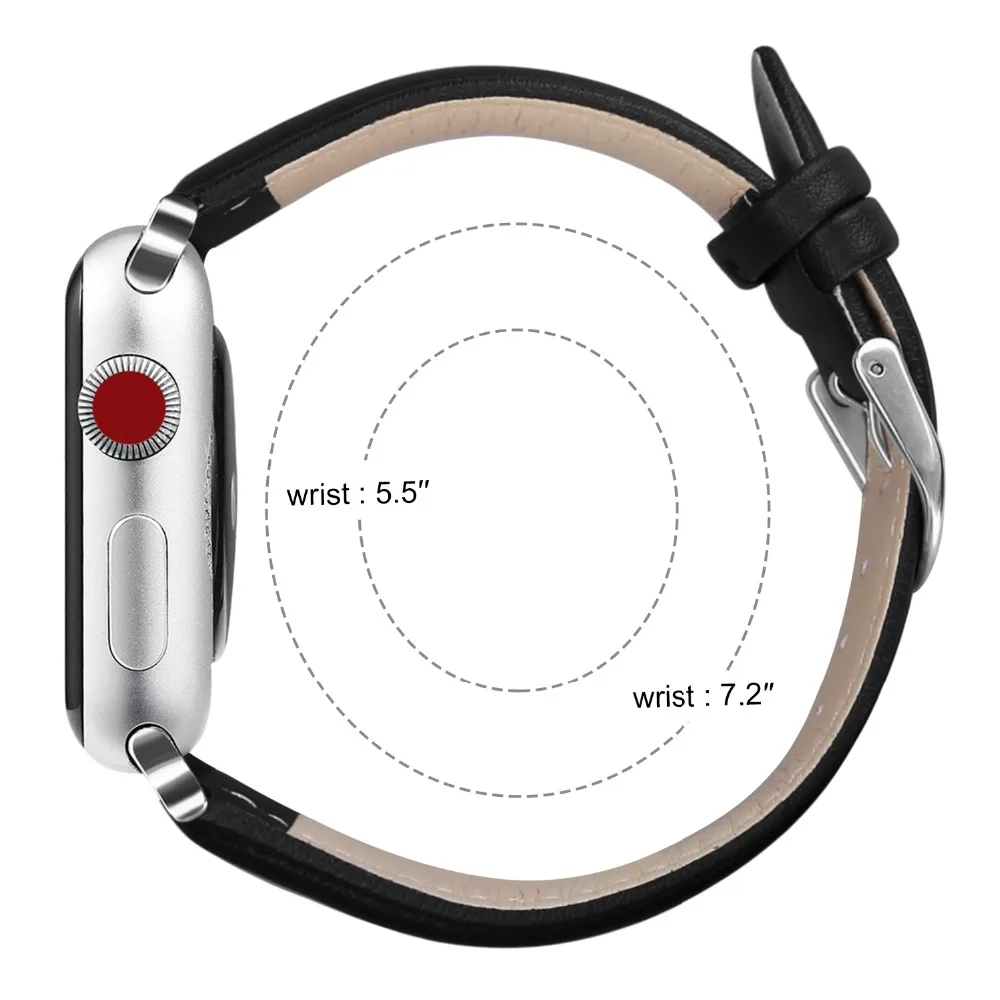Новые винтажные Кожаные Ремешки для наручных часов аксессуары iwatch браслет Apple watch