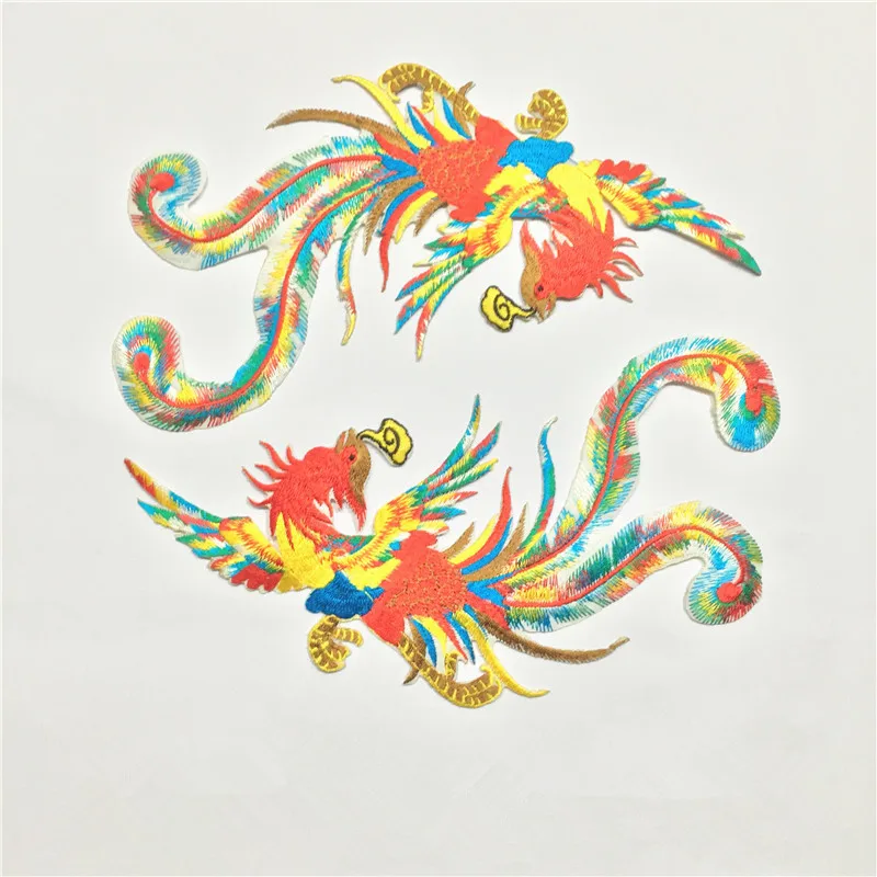 1pc phoenix bird iron on embroidery patches for clothing processing it 1pc phoenix bird iron on embroidery patches for clothing processing it
