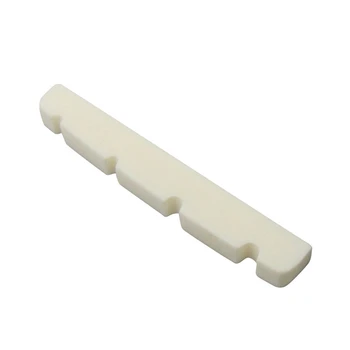 

Pre-slotted Flat Bottom Bone Bass Nut for 4 String PB JB Precision Bass Jazz Bass, 38x3.5x5/4.5mm