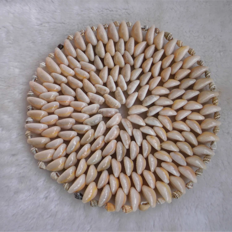 

HappyKiss Natural shell crafts coasters home dishes mat gift Natural shell cup mat Household dish insulation pads