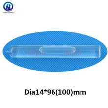 QASE – Tube de verre 14x100MM, niveau à bulle, haute précision, équipement d'équilibrage, précision 0.02 mm/m