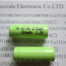 Новинка 1,2 в 2/3AAA 300 мАч 2/3 в мАч AAA Ni-MH аккумуляторная батарея никель-металл-гидридная Зарядка батареи 10 шт./лот