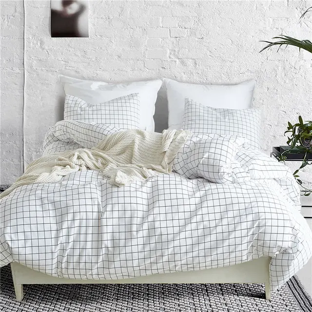 Nordic Reticolo Set di Biancheria Da Letto Biancheria Da Letto Semplice Della Ba Nordic Reticolo Set di Biancheria Da Letto Biancheria Da Letto Semplice Della Ba