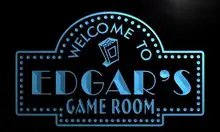x0209 tm Edgar s Home Theater Game Room Custom Personalized Name Neon Sign Wholesale Dropshipping On