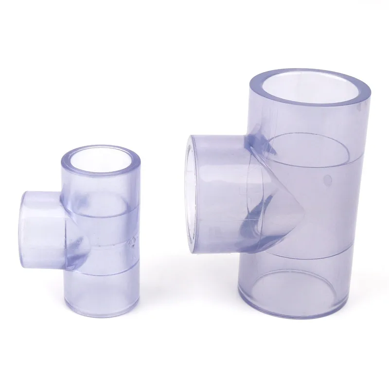 

1pc Inner Dia 25 32mm Transparent PVC Tee Connector Aquarium Fish Tank Tube DIY Tools Garden Water Connectors UPVC Pipe Joints