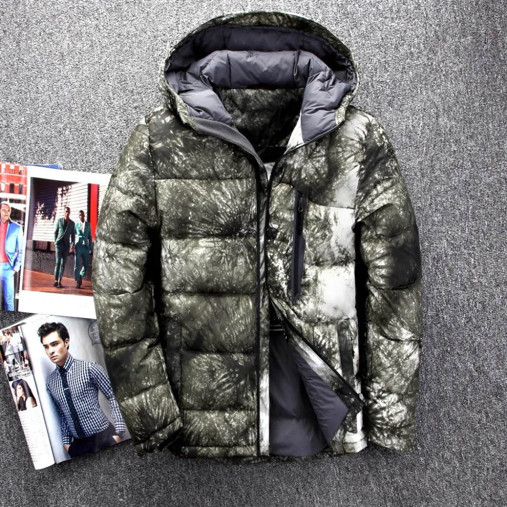 Пуховик мужской зимний с капюшоном гусиный качественный JK 723|jacket down|jacket down menjacket men
