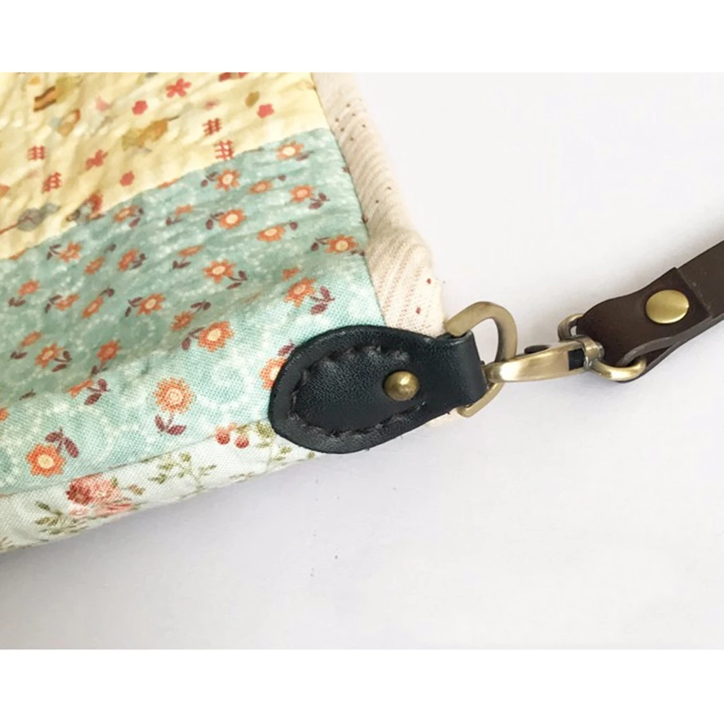 2pcs Sew on Leather Handle Buckles Tabs DIY Shoulder Bag Handbag Replacement