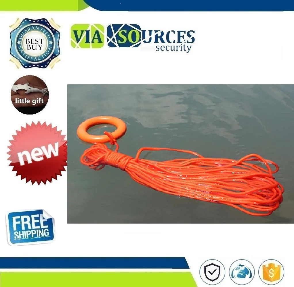 

New Arrivals Durable Lanyard Emergency Drowning Rescue Rope Outdoor Sports Hiking Swimming Survival Lifesaving Lifeline 30m