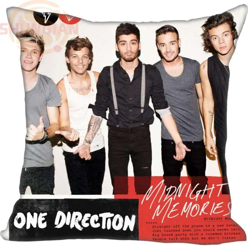 Best One Direction Подушки Детские случае свадебные декоративные Наволочки заказ подарка для Подушки Детские крышка yjw#19 - Цвет: Темно-серый