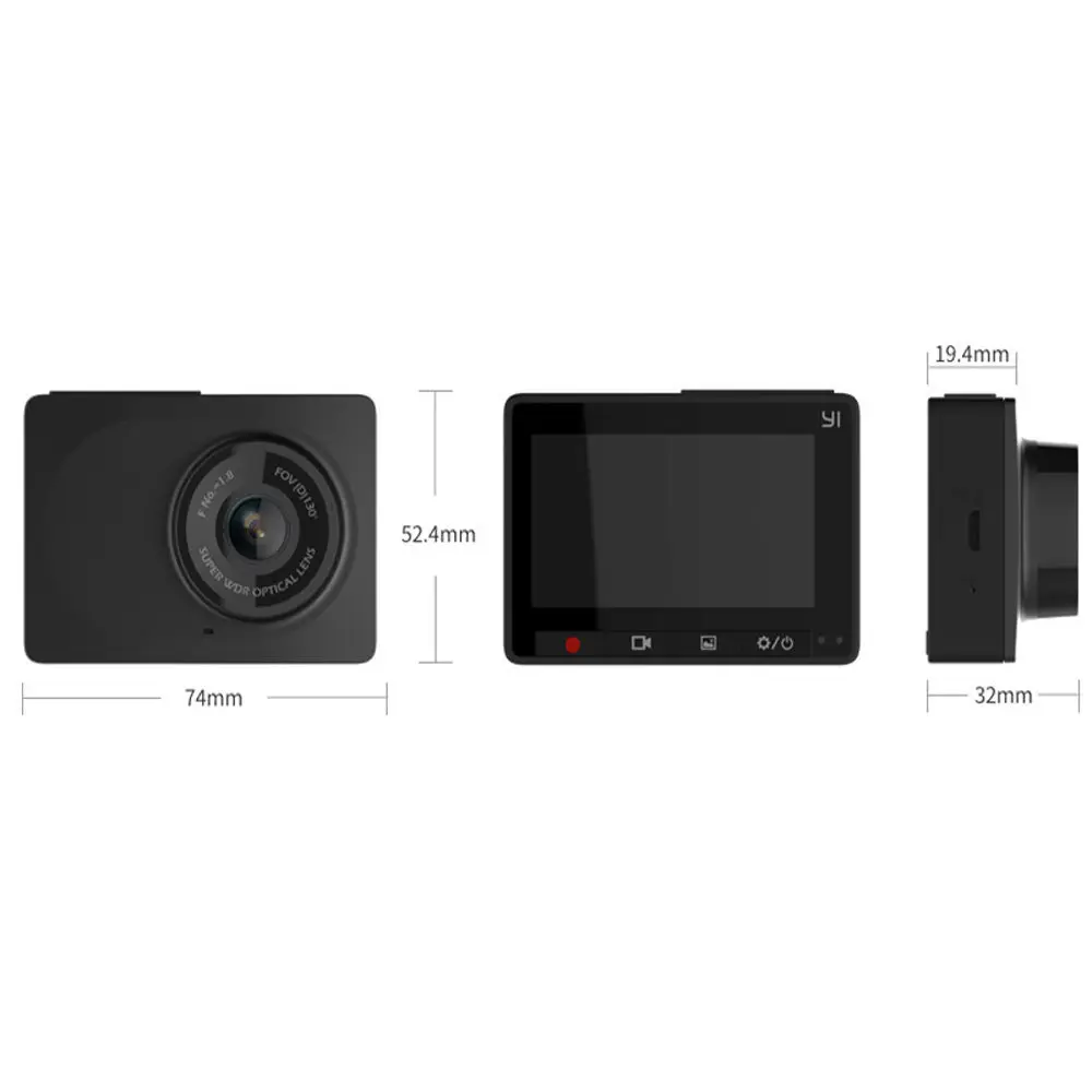 2," HD 1080P портативный автомобильный DVR Wi-Fi Smart Dash Cam ЖК-дисплей автомобиля Камера 60fps/C, система помощи водителю, напоминание безопасности Интеллектуальная Беспроводная(Wi-Fi