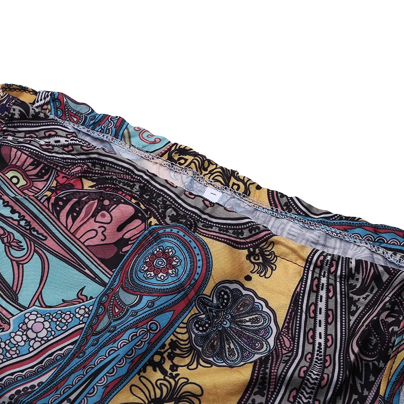 Vintage Floral Printed Boho Beach Dress Woman Casual Loose Halter Sexy Holiday Long Sundress Sleeveless Summer Dresses Vestido