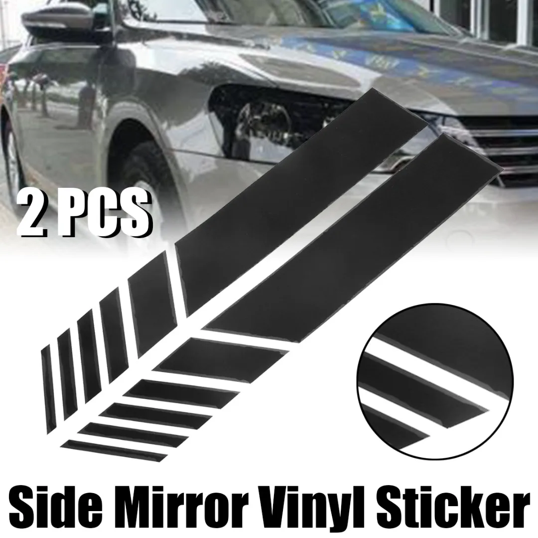 2pcs Car Rear View Side Mirror Body Stripe Sticker Decal DIY Graphic Car Styling Decoration Sticker Strip