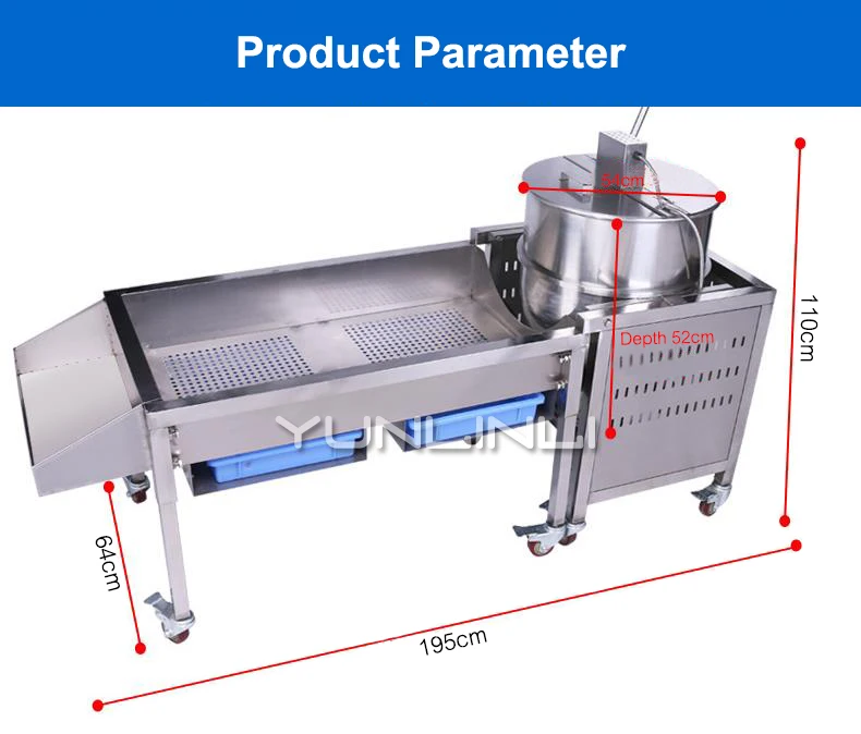 Коммерческий газовый попкорн из нержавеющей стали, газовый попкорн машина большого размера аппарат для приготовления попкорна Кукуруза Поппер