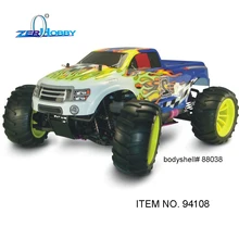RC CAR 1/10 HSP RC Car With Nitro Power 4WD Off Road Monster Truck 18CXP ENGINE (item no. 94108)