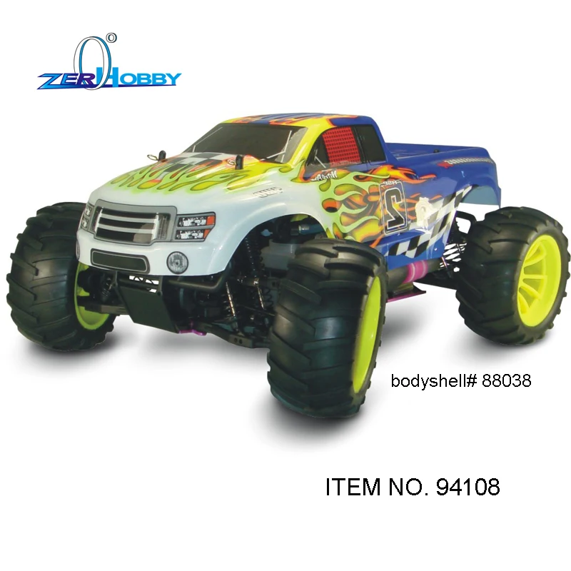 RC автомобиль 1/10 HSP с нитро питания 4WD внедорожный монстр грузовик 18CXP двигатель