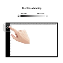 1 комплект светодиодный освещение рисования комиксов цифровое табло с Эски в A4 Размер Узкий край