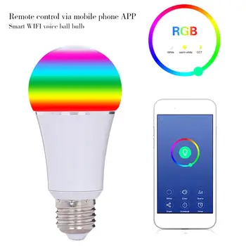 

7W E27 B22 E14 Smart Home Wireless WiFi LED RGB Bulb Support Alexa Google Home LED Dimming Bulb Smart WiFi Dimmable Bulb