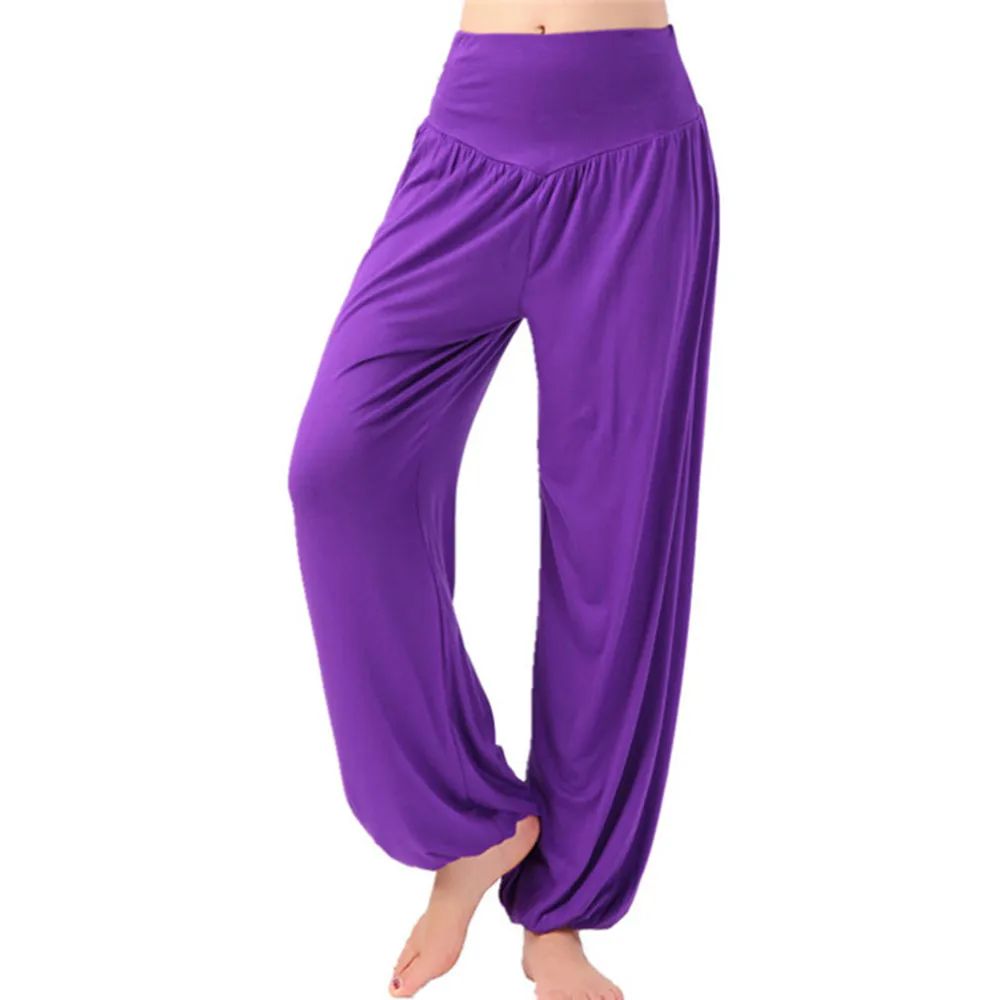 Новинка S-XL Плюс Размер Высокая талия женские брюки для танцев осенние женские спортивные для йоги брюки супер мягкие легкие свободные шаровары