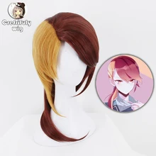 Houseki no Kuni Rutile Cosplay Wig Halloween Costume Play Wigs Red Brown Ombre Synthetic Hair free shipping NEW High quality Houseki no Kuni Rutile Cosplay Wig Halloween Costume Play Wigs Red Brown Ombre Synthetic Hair free shipping NEW High quality