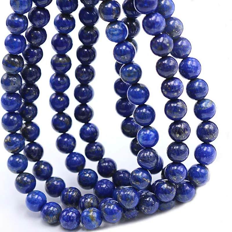 Natural Stone Lapis Lazuli Never Lose Colour Round Beads 15 Strand 4 6 