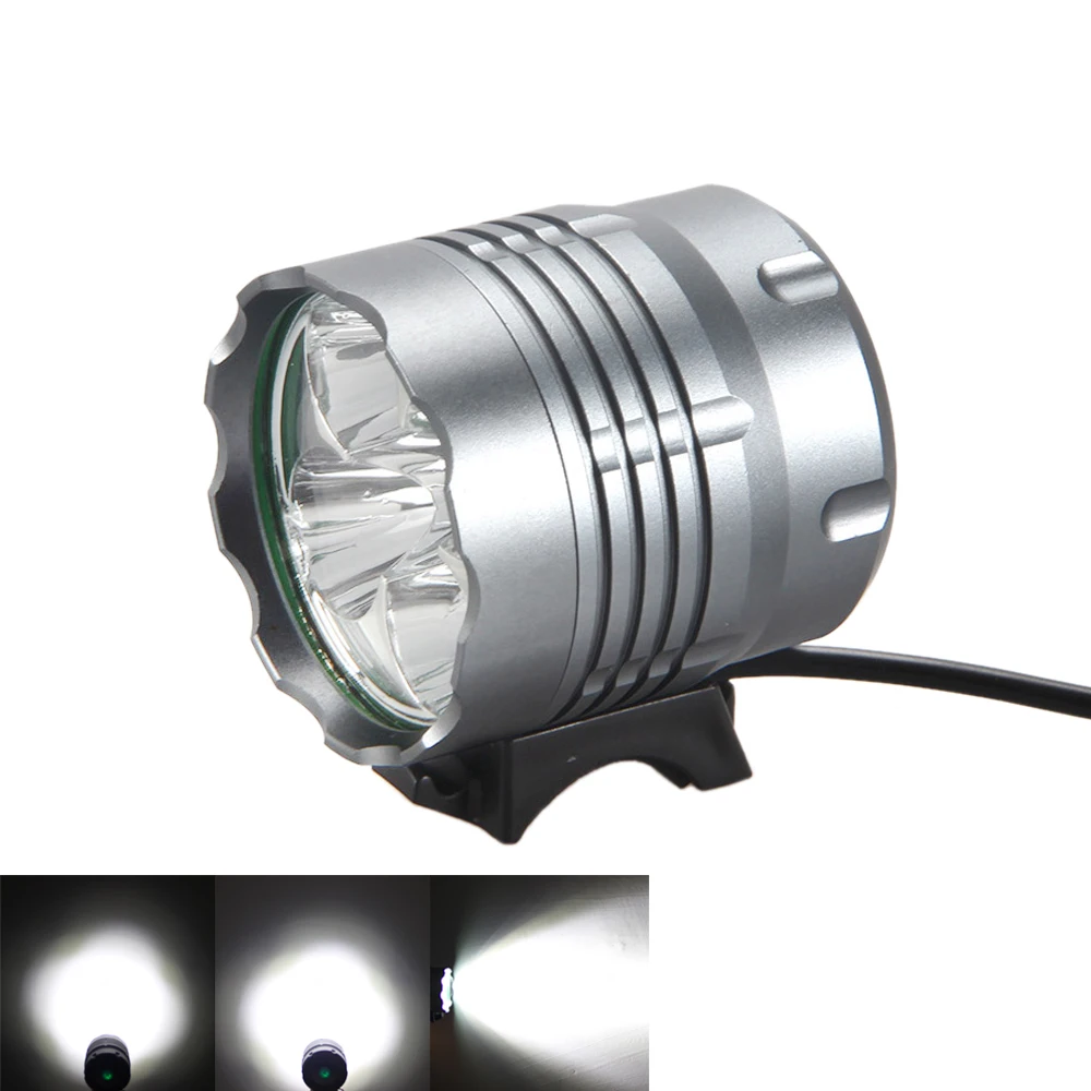 Cheap Waterproof 10000Lm 5x XM-L T6 LED Bike Lamp 3 Modes Bike MTB Road Cycling Torch+Battery Pack + Rear Light 5