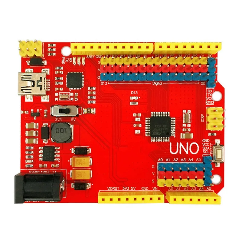 1 шт. Uno R3 Uno плата Uno R3 Atmega 16U2 + Mega328P Чип 16 МГц для Arduino Uno R3 макетная плата + usb-кабель