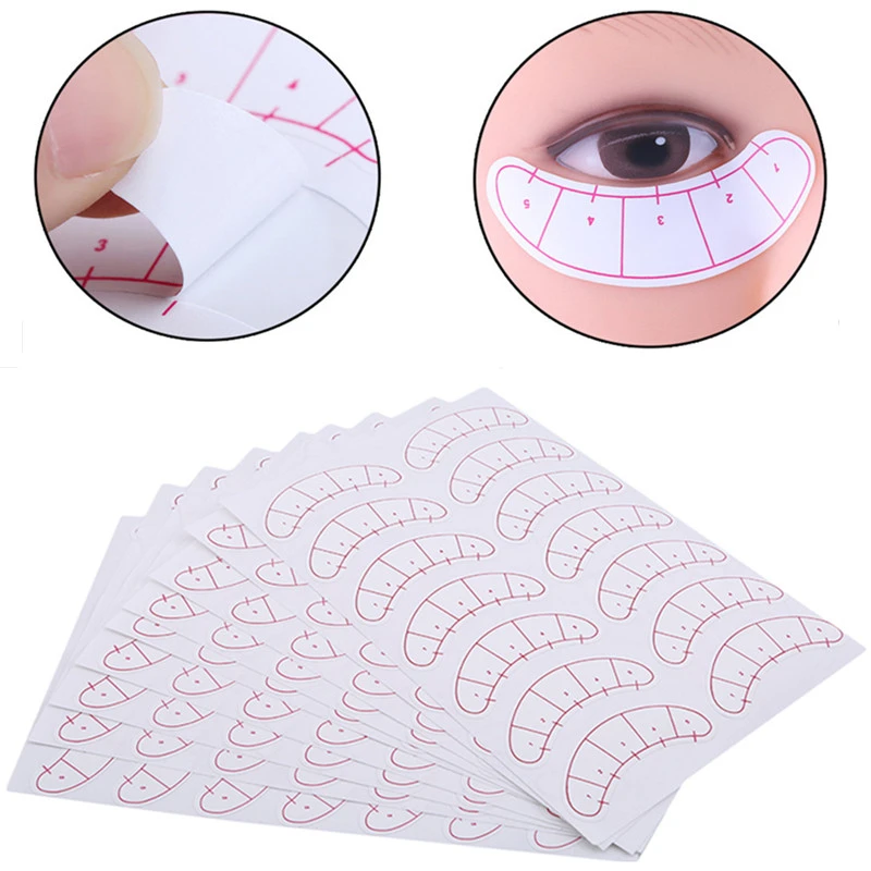 

10 PCS / Pack Paper Patches 3D Grafting Eyelashes Under The Eyes Pads Lash Eyelash Extension Sticker Makeup Tools