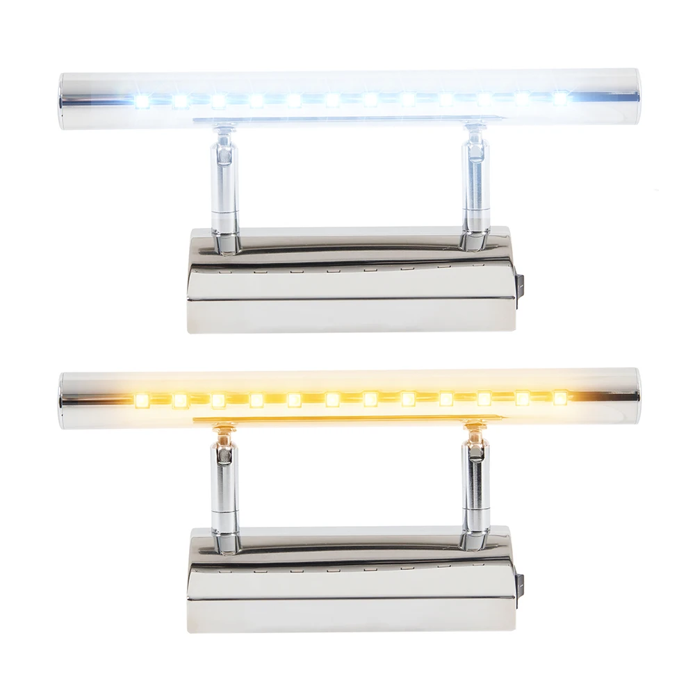 

LED Wall light Bathroom Mirror warm white /white wall Lamp fixtures Aluminum & Stainless Steel
