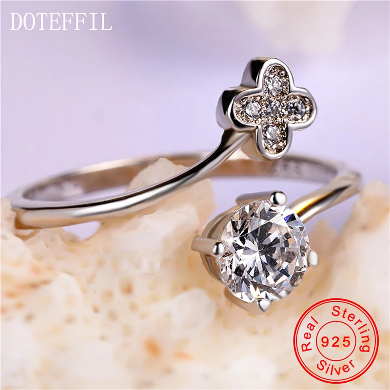 Женское кольцо с подвеской в виде цветка|flower ring|ring womensilver ring jewelry |