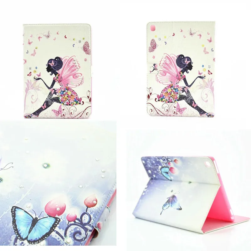 

Fashion Case For Apple New iPad pro 9.7 inch Case Cover Cute PU Leather With Diamond Style Case For  iPad pro 9.7" Tablet PC LY