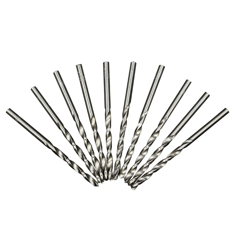 10PCS/set Steel Twist HSS Drill Bit Set 0.8mm-3mm Cobalt Straight Shank Electric Drill Bit Power Tools For Dremel Rotary Tool 10PCS/set Steel Twist HSS Drill Bit Set 0.8mm-3mm Cobalt Straight Shank Electric Drill Bit Power Tools For Dremel Rotary Tool