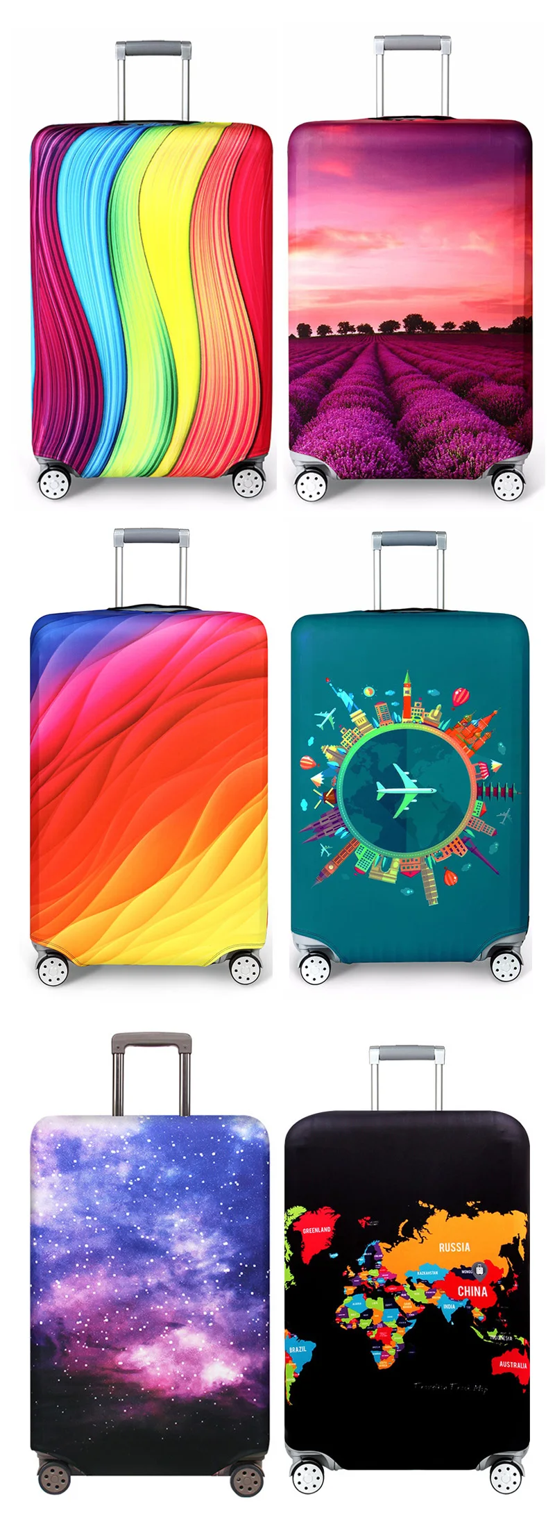 Elastic Thicken Luggage Cover Luggage Protective Covers Suitable for 18-32 inch Suitcase dust cover Travel accessories