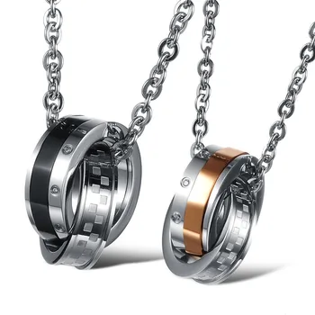 

Korean Couple Necklace Titanium Necklaces Pendants Cute Necklaces For Couples Matching Necklaces For Couples GX840
