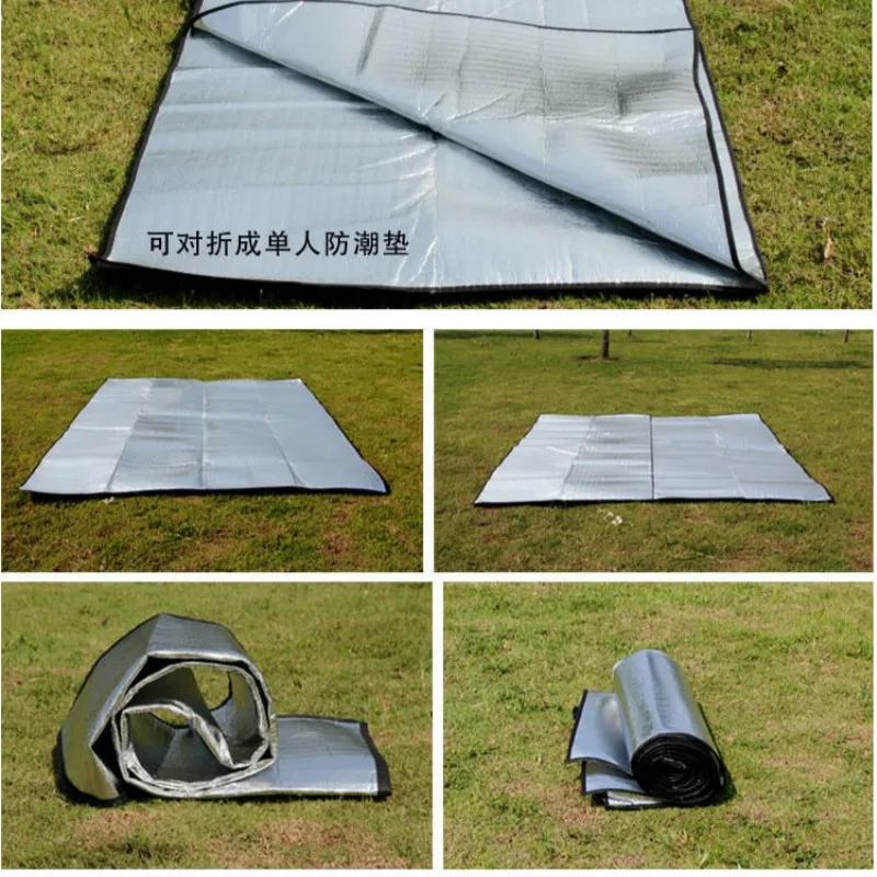 للماء الألومنيوم احباط إيفا التخييم حصيرة طوي للطي النوم نزهة مرتبة الشاطئ سجادة أرضية توضع خارج المنزل سادة 150X200 سنتيمتر