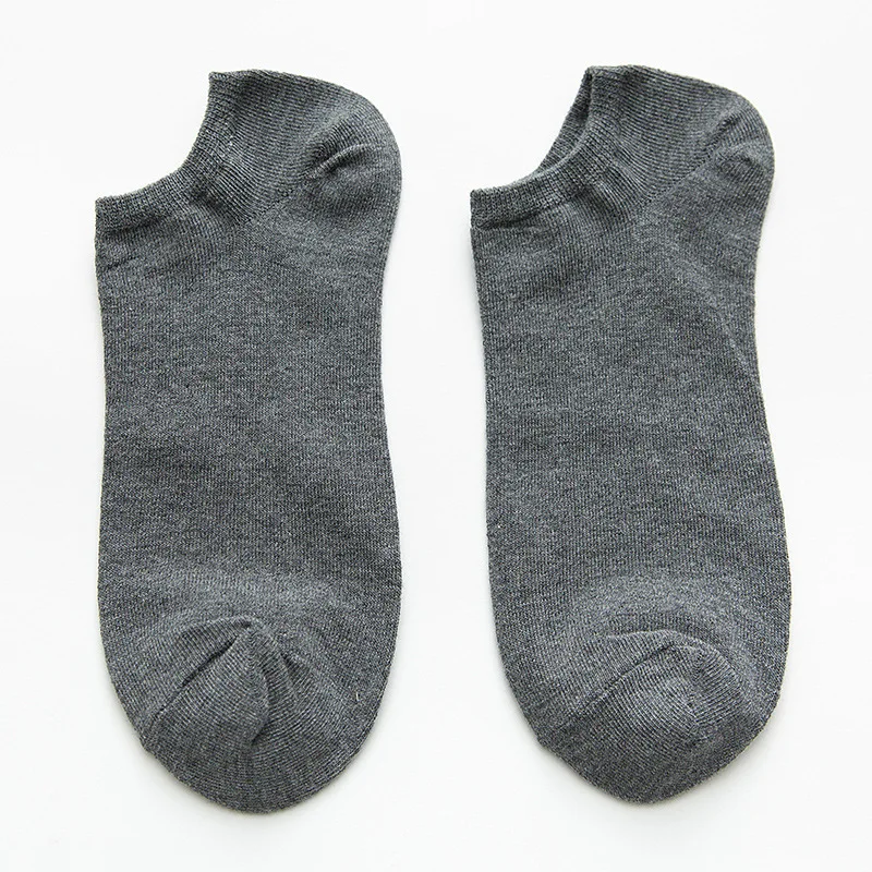 Dark grey Тонкие короткие весенние носки однотонные носки - Цвет: Dark grey