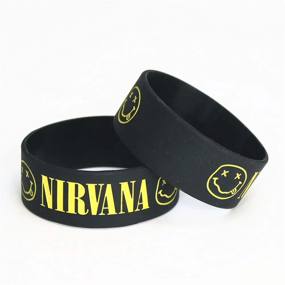 Силиконовый браслет NIRVANA LUKENI 1 шт. широкие силиконовые браслеты и для любителей