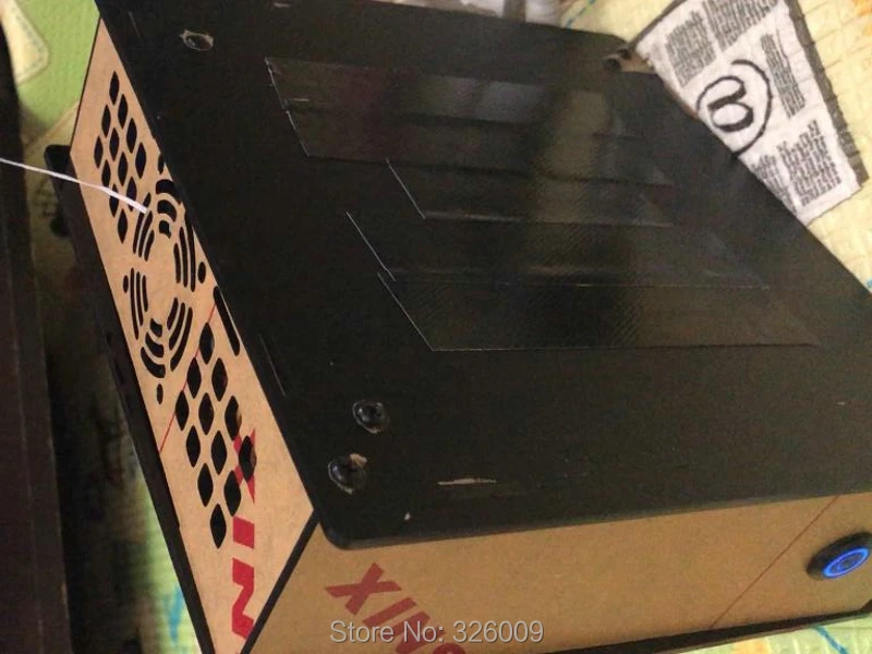Простой ITX прозрачный мини шасси промышленный 17*17 см чехол для материнской платы с 84 Вт блок питания Настольный компьютер HTPC