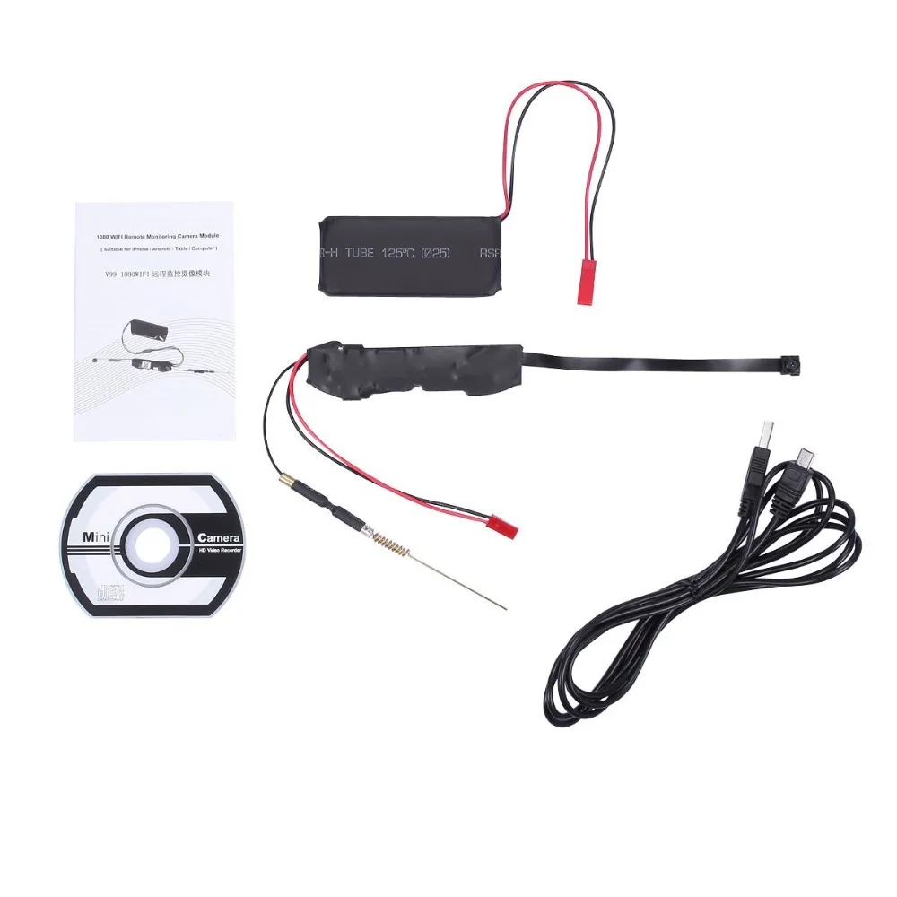 HBUDS P2P мини камера HD 1080P wifi сетевая DIY беспроводной модуль камеры с активированным