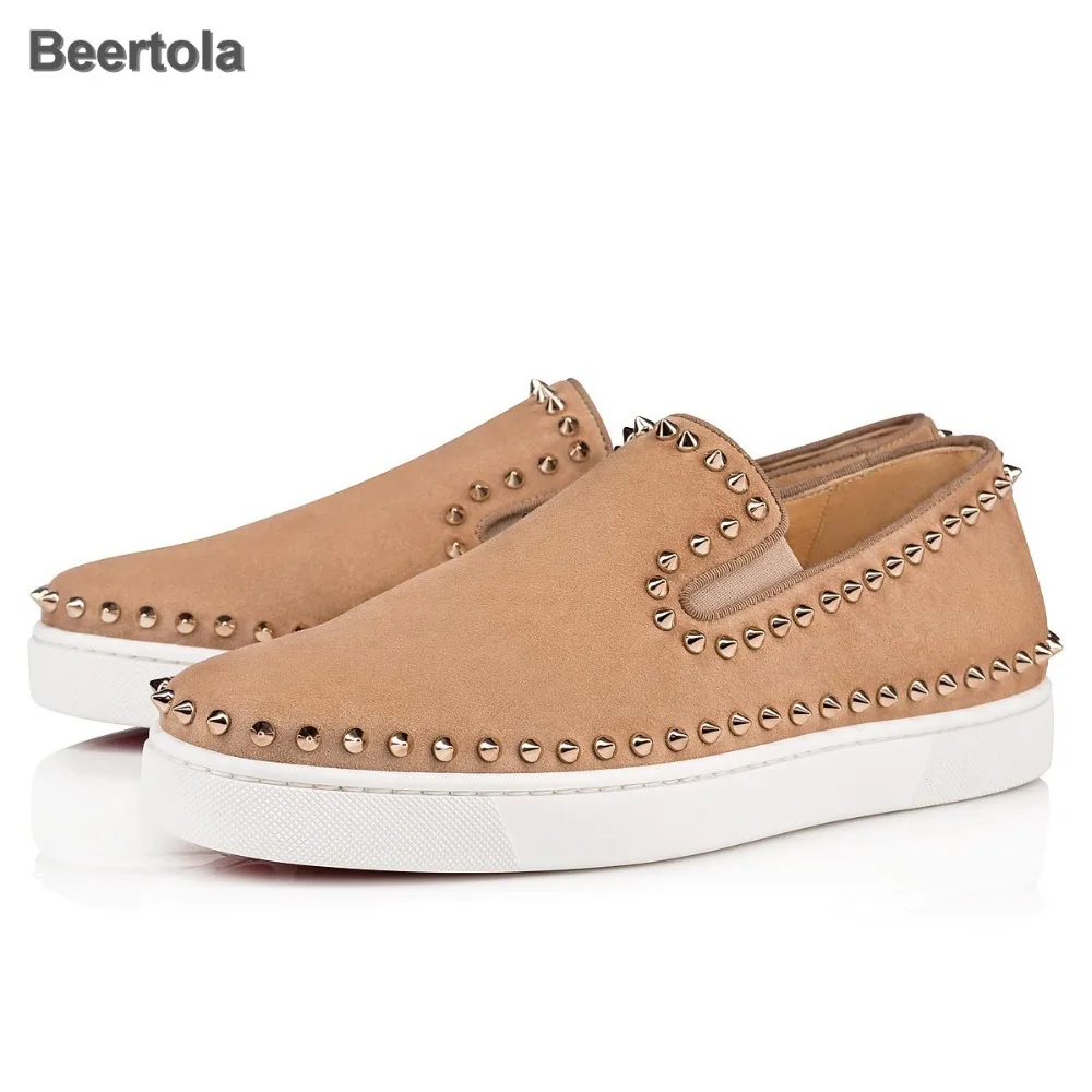 

Retro Sneakers Women Shoes Luxury Sneakers Slip On Ladies Sneekers Casual Shoes Woman Rivet Spring Autumn High Quality Shoes Red