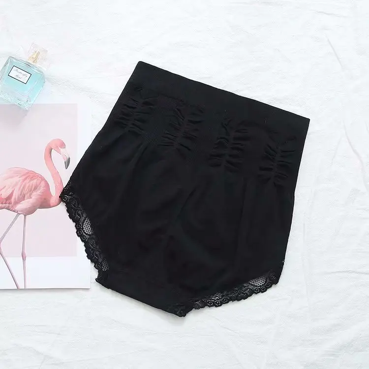 Plus Size High Waist Panties Women Stretched Slim Lace Briefs Casual Breathable Underwear Female 3XL KKFY2491