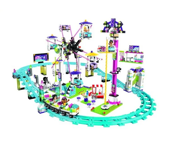 

10563 Compatible with Legoingly Friends Amusement Park Roller Coaster Model building Blocks Bricks figures 41130 girls 01008
